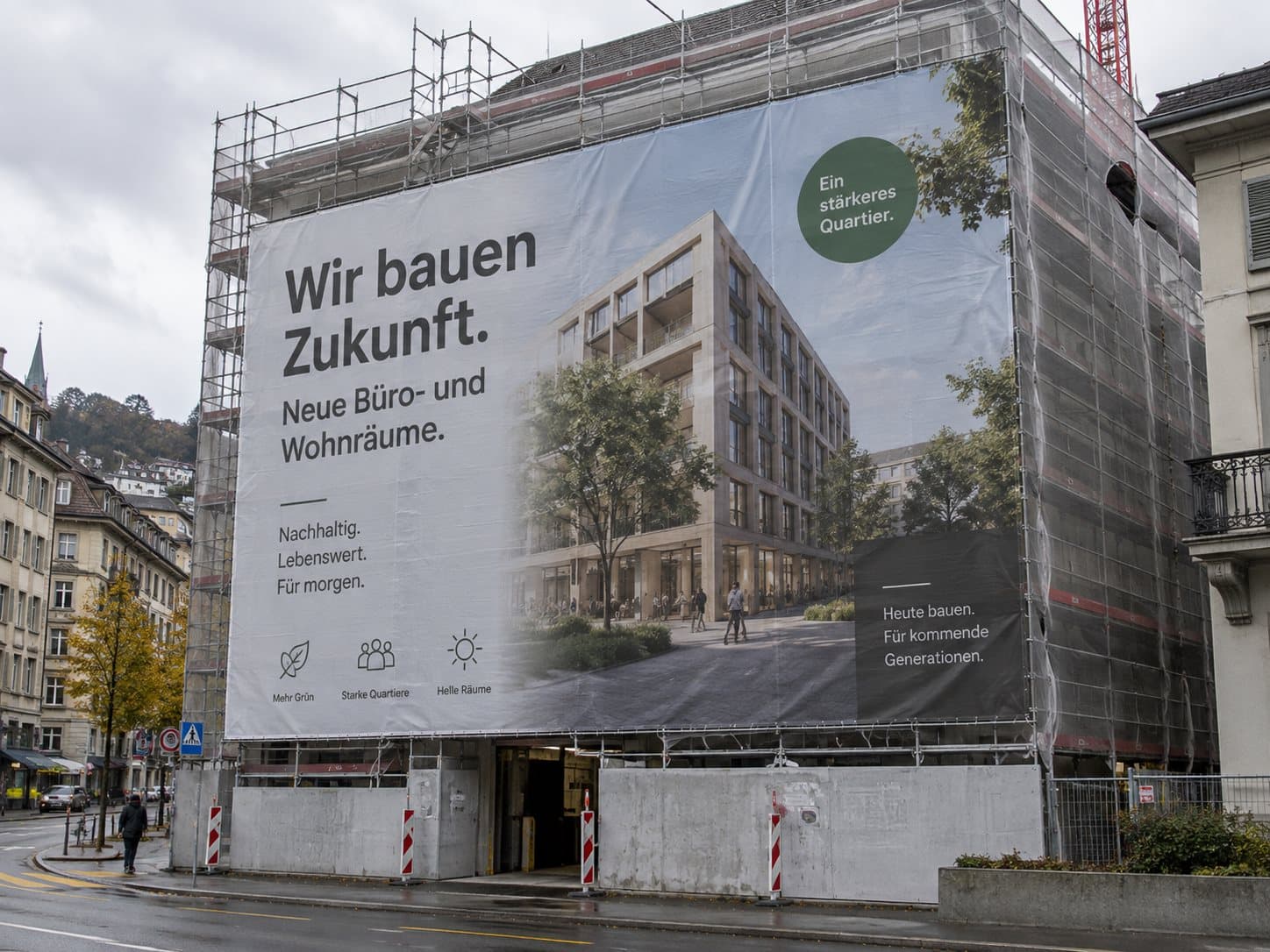 Baustellenwerbung, Gesamtansicht