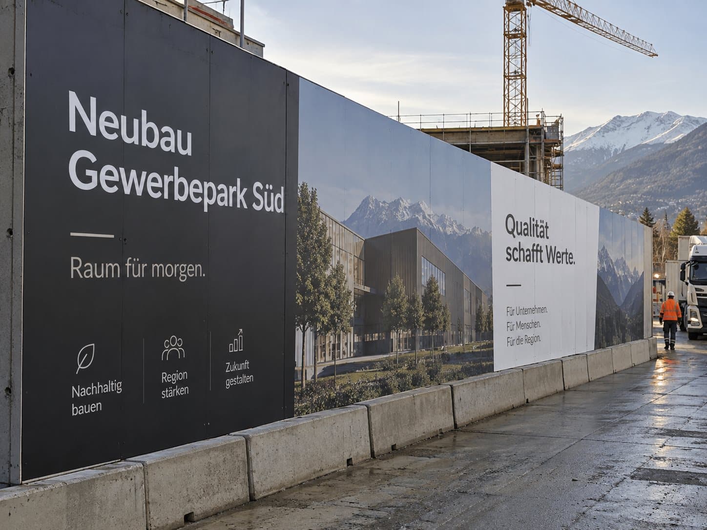 Werbebanner, Detailansicht