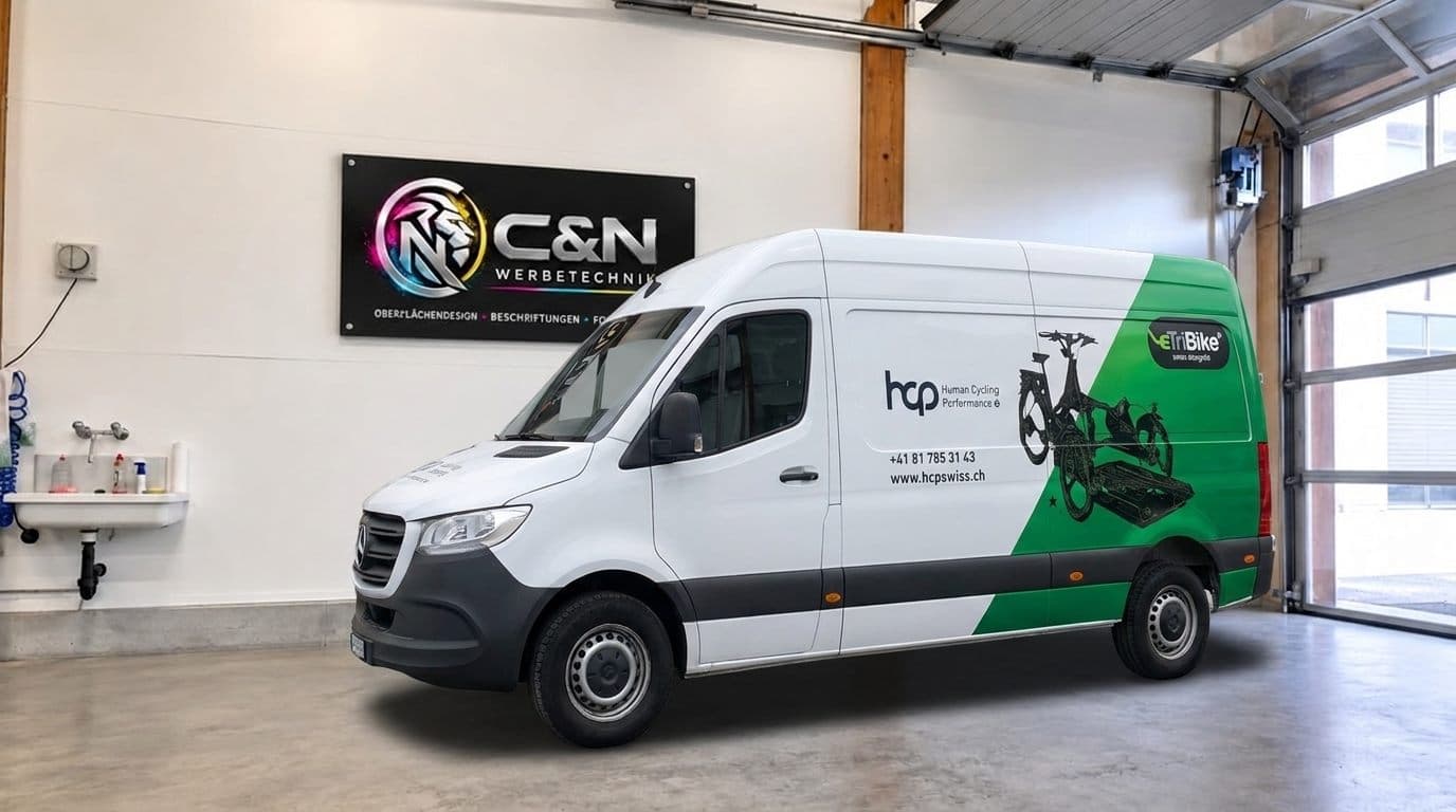 Fahrzeugbeschriftung für Human Cycling