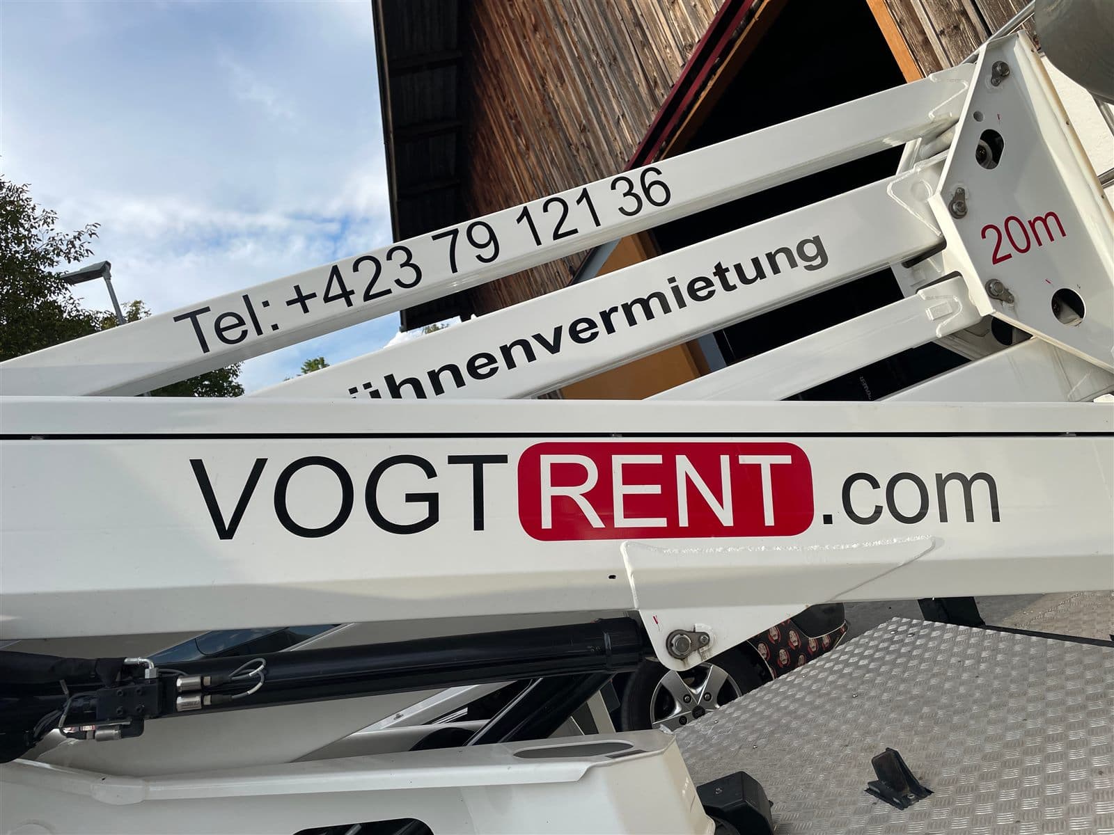 Fahrzeugbeschriftung für Vogt Rent